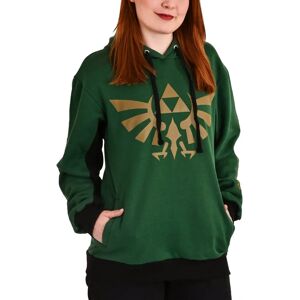 The Legend Of Zelda Hyrule Et Symboles Sweat à Capuche Vert Foncé - Publicité The Legend Of Zelda Hyrule Et Symboles Sweat à Capuche Vert Foncé - Publicité