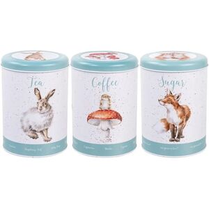 Wrendale Designs The Country Set Tea Coffee Sugar Canisters - Canisters Wrendale Designs The Country Set Tea Coffee Sugar Canisters - Canisters