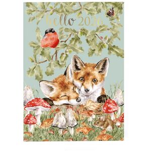 Wrendale Designs Hello 2026 Foxes Watercolour Desk Diary - Diary Wrendale Designs Hello 2026 Foxes Watercolour Desk Diary - Diary