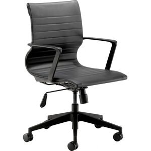 Ashvale Dawley Office Chair - Black Faux Leather - Ergonomic Design Ashvale Dawley Office Chair - Black Faux Leather - Ergonomic Design