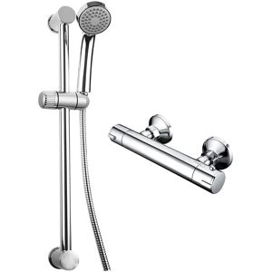 Delphi - Pennard - Thermostatic Round Bar Mixer - Chrome Delphi - Pennard - Thermostatic Round Bar Mixer - Chrome