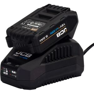 JCB Power 18V 2.0Ah Battery & 2.4A Fast Charger - Power Tools JCB Power 18V 2.0Ah Battery & 2.4A Fast Charger - Power Tools