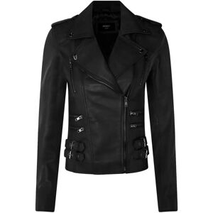 Infinity Leather Orlando Black Biker Jacket - Leather Motorcycle Coat Infinity Leather Orlando Black Biker Jacket - Leather Motorcycle Coat