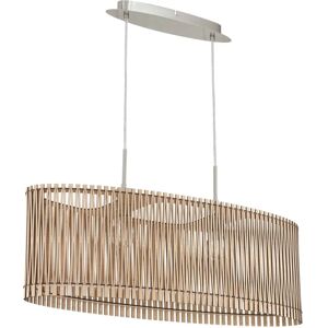 Satin Nickel Maple Wood Pendant Ceiling Light - Ceiling Light Satin Nickel Maple Wood Pendant Ceiling Light - Ceiling Light