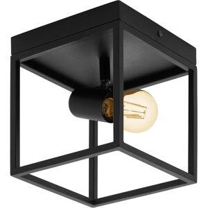 Loops Black E27 Flush Ceiling Light - Ceiling Light Loops Black E27 Flush Ceiling Light - Ceiling Light