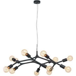 E27 Black 12 Bulb Ceiling Light - Pendant Ceiling Light E27 Black 12 Bulb Ceiling Light - Pendant Ceiling Light