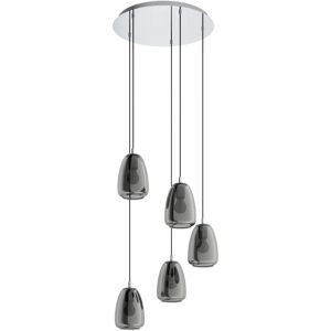 Chrome Pendant Light Black Transparent Glass Vaporized - Pendant Light Chrome Pendant Light Black Transparent Glass Vaporized - Pendant Light