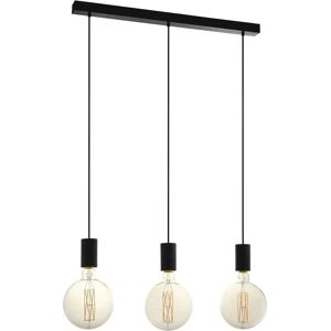 Black Loops Pendant Ceiling Light 3 Bulb E27 - Ceiling Light Black Loops Pendant Ceiling Light 3 Bulb E27 - Ceiling Light