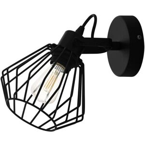 Loops Wall Ceiling Light - Black - Open Wire Frame - E27 - 40W - Ceiling Light Loops Wall Ceiling Light - Black - Open Wire Frame - E27 - 40W - Ceiling Light
