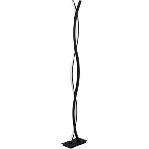 Loops Floor Lamp Light Black Shade White Plastic Double Stem Bulb LED 32W - Floor Lamp Loops Floor Lamp Light Black Shade White Plastic Double Stem Bulb LED 32W - Floor Lamp