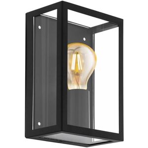 Loops Black Outdoor Wall Light - IP44 E27 Porch Lamp Loops Black Outdoor Wall Light - IP44 E27 Porch Lamp