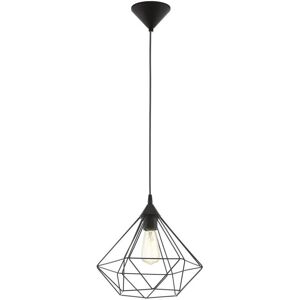 Loos Hanging Ceiling Pendant Light Black Wire Cage - Hallway Feature Lamp Loos Hanging Ceiling Pendant Light Black Wire Cage - Hallway Feature Lamp