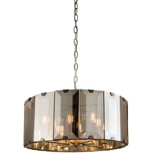 Unspecified Model - Slate Grey & Smoked Cut Glass Ceiling Pendant Light Unspecified Model - Slate Grey & Smoked Cut Glass Ceiling Pendant Light