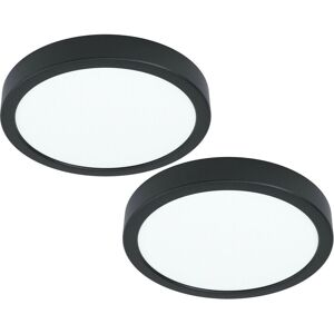 Loops 2-Pack Wall/Ceiling Light Black - 210mm Surface Mounted LED 16.5W 4000K Loops 2-Pack Wall/Ceiling Light Black - 210mm Surface Mounted LED 16.5W 4000K