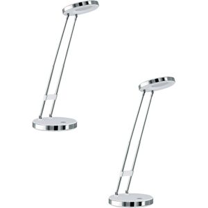 Loops 2 Pack Table Lamp - White, Chrome - Modern Interior Loops 2 Pack Table Lamp - White, Chrome - Modern Interior
