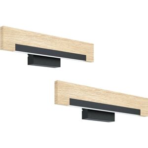 Loops 2 Pack Wall Light - White Plastic LED 8.5W - Modern Interior Loops 2 Pack Wall Light - White Plastic LED 8.5W - Modern Interior