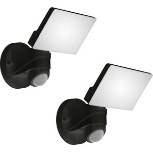 Loops g02658x2 IP44 Outdoor Wall Light PIR Sensor Black - Modern Style Loops g02658x2 IP44 Outdoor Wall Light PIR Sensor Black - Modern Style