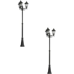 Loops Model g02621x2 Outdoor Bollard Light - Black & Silver Patina - Modern IP44 Loops Model g02621x2 Outdoor Bollard Light - Black & Silver Patina - Modern IP44