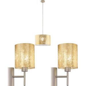 Philips Modern Steel Champagne Gold Pendant & Wall Lights - Ceiling Lighting Set Philips Modern Steel Champagne Gold Pendant & Wall Lights - Ceiling Lighting Set