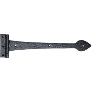 Loops - Ornate T - 430 x 102 mm - Black - Door hinge Loops - Ornate T - 430 x 102 mm - Black - Door hinge