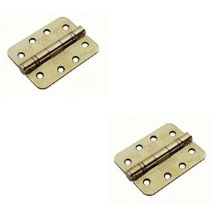 Loops - 102x76x3mm Ball Bearing Hinge - Stainless Brass Loops - 102x76x3mm Ball Bearing Hinge - Stainless Brass