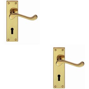 Loops - Victorian Scroll - Polished Brass - Door Handle Loops - Victorian Scroll - Polished Brass - Door Handle