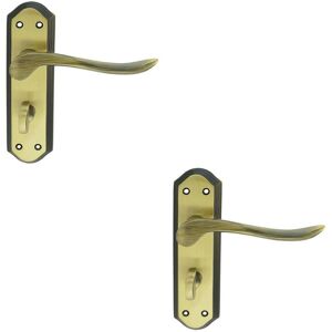 Unknown - FLZ180 - Florentine Bronze - Curved Lever - Door Lever Unknown - FLZ180 - Florentine Bronze - Curved Lever - Door Lever