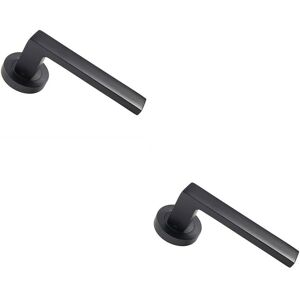 Loops - 2x Straight Square - Round Rose - Concealed Fix - Door Handle Loops - 2x Straight Square - Round Rose - Concealed Fix - Door Handle