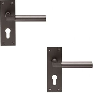 Loops Round Bar Handle - 150x50mm - Matt Bronze - 2x Pair - Door Handle Loops Round Bar Handle - 150x50mm - Matt Bronze - 2x Pair - Door Handle
