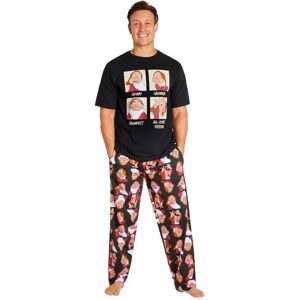 Disney Mens Grumpy Pyjama Set - Bottoms And T-Shirt 3XL Disney Mens Grumpy Pyjama Set - Bottoms And T-Shirt 3XL
