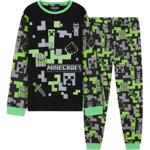 Conjunto de pijama de manga longa Minecraft - Roupa de dormir para crianças e adolescentes Conjunto de pijama de manga longa Minecraft - Roupa de dormir para crianças e adolescentes