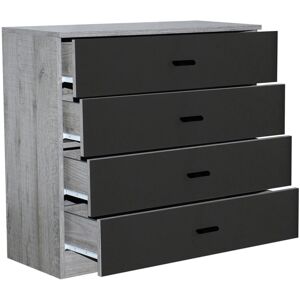 URBN Living - Ash Grey Carcass+ Black Drawers - Chest - Publicité URBN Living - Ash Grey Carcass+ Black Drawers - Chest - Publicité