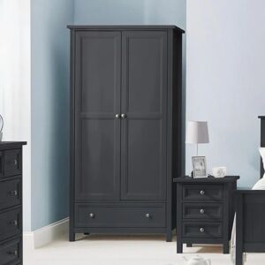 Julian Bowen Maine Anthracite Double Wardrobe - Wardrobe Julian Bowen Maine Anthracite Double Wardrobe - Wardrobe