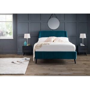 Julian Bowen Frida Double Teal Velvet Bed Frame - Bed Julian Bowen Frida Double Teal Velvet Bed Frame - Bed
