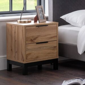 Julian Bowen Bali Oak 2 Drawer Bedside Table - Bedside Table Julian Bowen Bali Oak 2 Drawer Bedside Table - Bedside Table