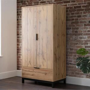 Julian Bowen Bali Oak Double Wardrobe - Wardrobe Julian Bowen Bali Oak Double Wardrobe - Wardrobe