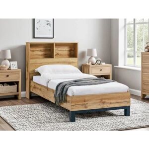 Julian Bowen Bali Bookcase Bed Frame - 90cm Oak Julian Bowen Bali Bookcase Bed Frame - 90cm Oak