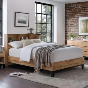 Julian Bowen Bali Bookcase Double Oak Bed Frame - Bed Frame Julian Bowen Bali Bookcase Double Oak Bed Frame - Bed Frame