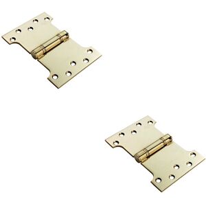 Unknown - Parliament Hinge - Stainless Brass - 101.6 x 152 x 3.5mm - Door hinge Unknown - Parliament Hinge - Stainless Brass - 101.6 x 152 x 3.5mm - Door hinge
