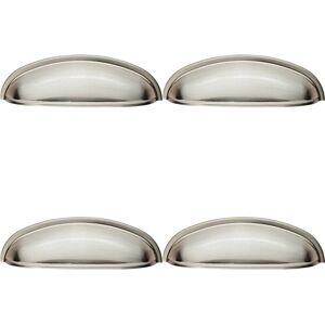 LOOPS - Shaker Cup - 124x35mm - Satin Nickel - Pull Handle LOOPS - Shaker Cup - 124x35mm - Satin Nickel - Pull Handle