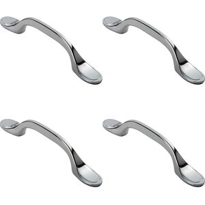 Loops - Shaker 128mm - Polished Chrome - 76mm - Cabinet Pull Handle Loops - Shaker 128mm - Polished Chrome - 76mm - Cabinet Pull Handle