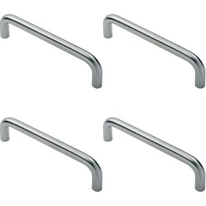 Unknown - D Shape 106 - Satin Steel - Cabinet Pull Handle Unknown - D Shape 106 - Satin Steel - Cabinet Pull Handle