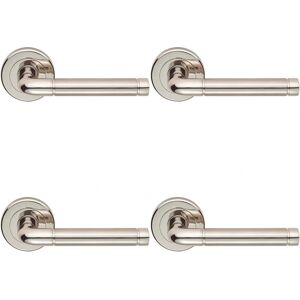 Loops - Straight Elliptical Lever - Round Rose - Door Lever Loops - Straight Elliptical Lever - Round Rose - Door Lever