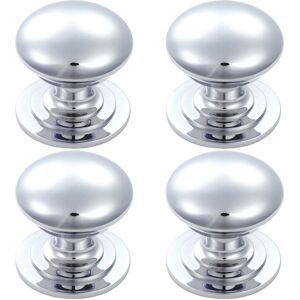 Loops - Victorian Round 50mm Knob - Polished Chrome - Cabinet Knob Loops - Victorian Round 50mm Knob - Polished Chrome - Cabinet Knob