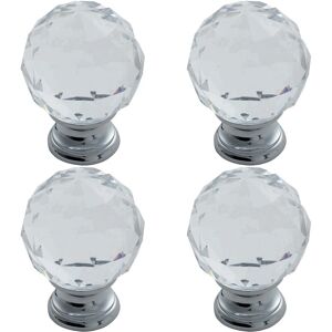 Gen - Crystal 40mm - Polished Chrome - Knob - Cabinet Knob Gen - Crystal 40mm - Polished Chrome - Knob - Cabinet Knob