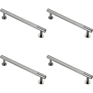 Unknown - Knurled Bar 190x13 - Chrome - 160mm - Door pull handle Unknown - Knurled Bar 190x13 - Chrome - 160mm - Door pull handle