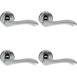 Unknown - Scroll Round Rose Chrome - Scroll Shaped - Handle Unknown - Scroll Round Rose Chrome - Scroll Shaped - Handle