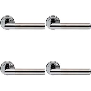Loops - Sectional Round Bar Lever - Round Rose - Door Lever Loops - Sectional Round Bar Lever - Round Rose - Door Lever