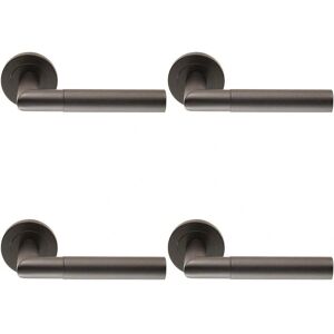 UNKNOWN - Knurled Round Bar Handle - Matt Black - Handle UNKNOWN - Knurled Round Bar Handle - Matt Black - Handle