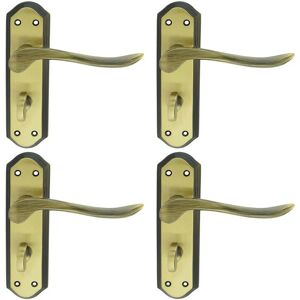 Loops Curved Lever - Florentine Bronze - Door lever Loops Curved Lever - Florentine Bronze - Door lever